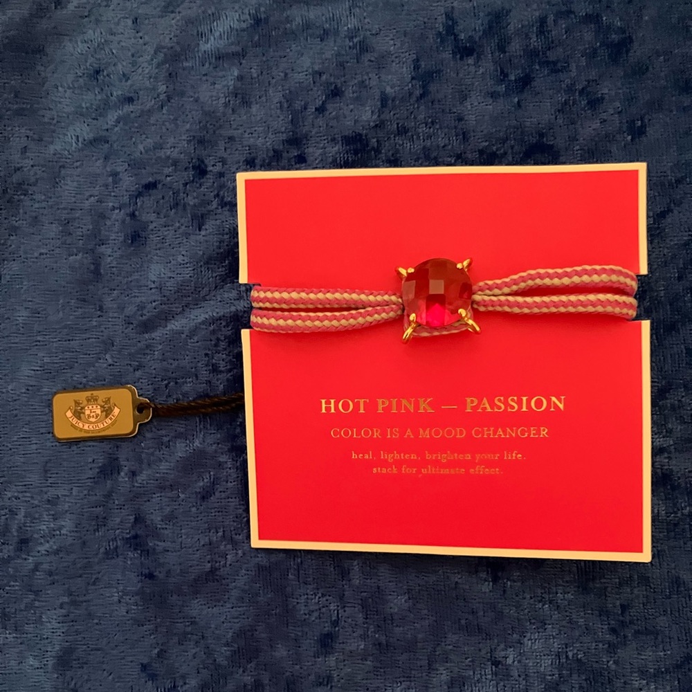 Juicy Couture hot pink bracelet